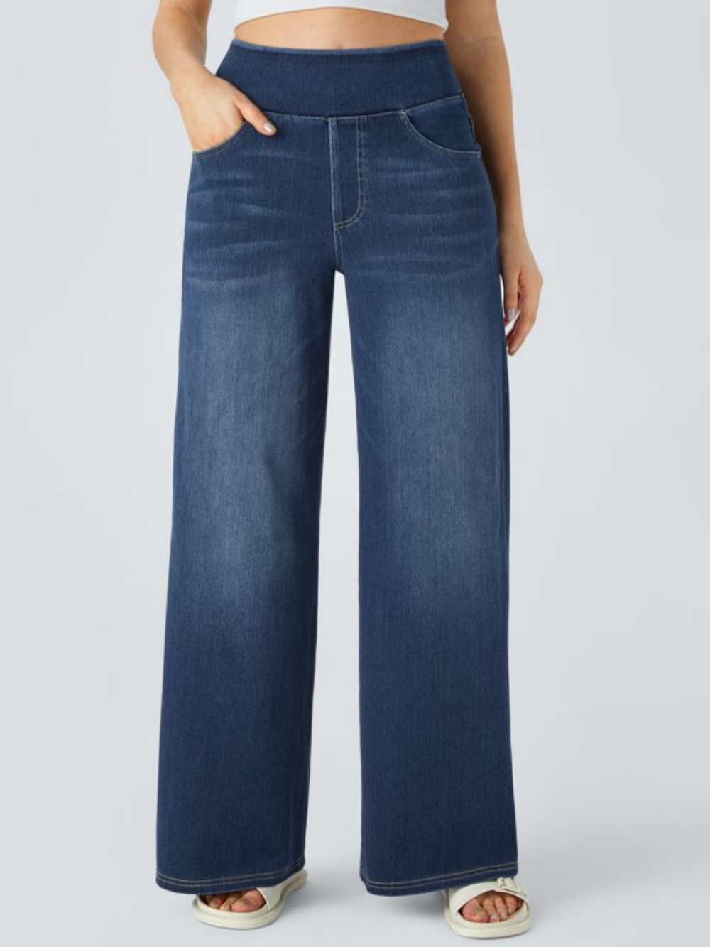 NWT Halara Flex™ High Waisted Pockets Baggy Wide Leg